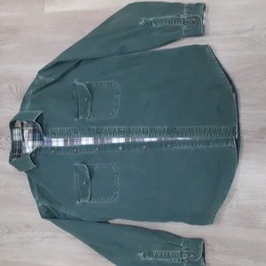 L.L. Bean Hurricane Shirt Vintage 1990s 90s Flannel Lined Shacket Men's fall